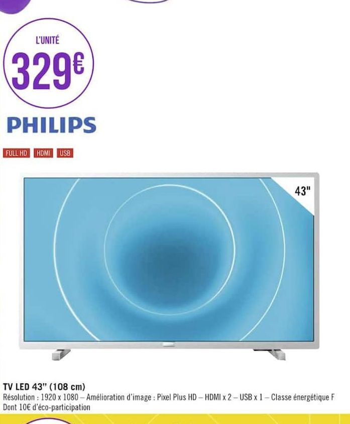TV LED 43" (108cm)