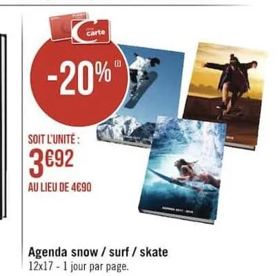 agenda snow/surf/ckate