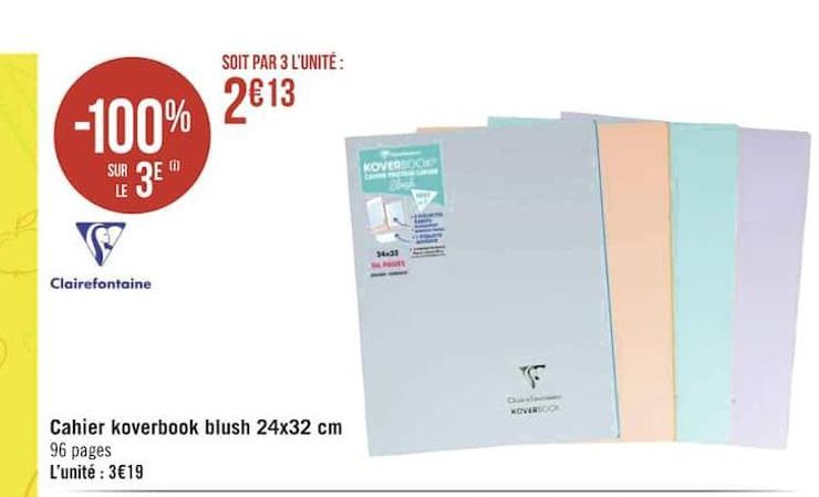 cahiers koverbook blush 24x32 cm