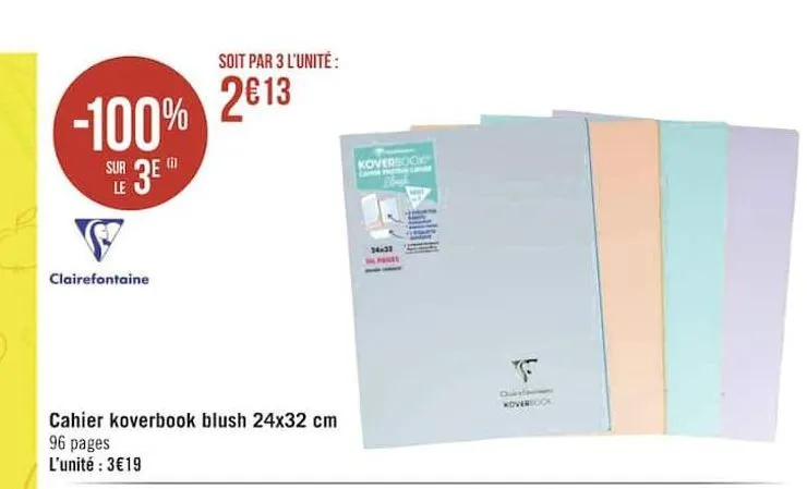 cahiers koverbook blush 24x32 cm