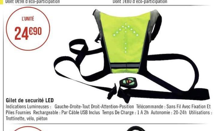 gilet de securite LED