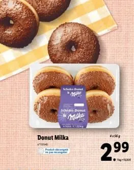 schoke donat m  schoko-donut  milka  c224  donut milka  76  prodat a ne pas recengan  4x569  2.99