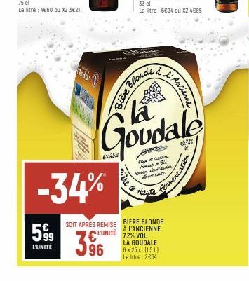 bière blonde La Goudale