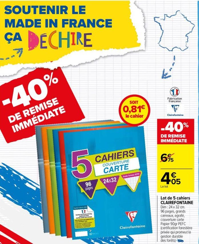 soldes clairefontaine