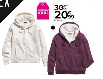 3099 XXXL 2099  JUSQU'AU  Le sweat