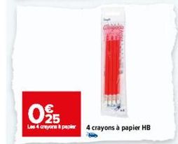 0%  Les 4 cryora a pepler 4 crayons à papier HB