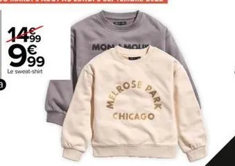 1459  9?9  le sweat-shirt  monmou  park  merrose  chicago