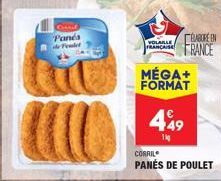 Consil Panca de Fede  fut  VOLAILLE  BABORE EN FRANCAISE FRANCE  MÉGA+ FORMAT  449  1kg  CORRIL  PANÉS DE POULET