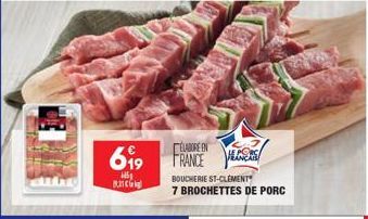 brochettes de porc Boucherie St-Clément
