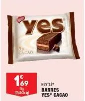 117,68  189  ng  yes  nestle barres yes® cacao