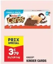 family pack kinderr  cards  prix special  399  254143  kinder kinder cards