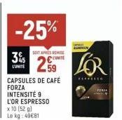 capsules de café