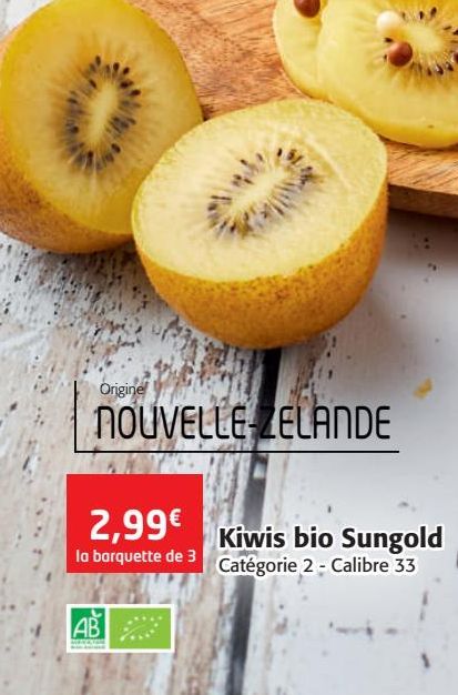 Kiwis bio Sungold 