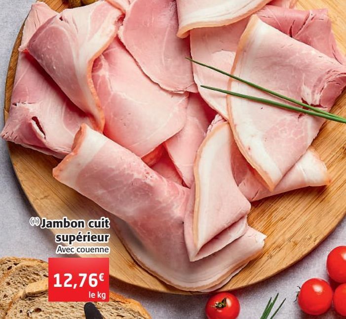 Jambon cuit supérieur 