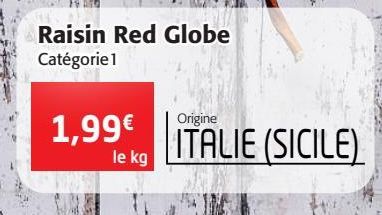 Raisin Red Globe 