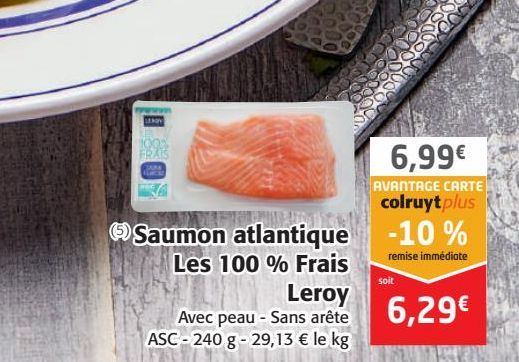 Saumon atlantique Les 100% Frais Leroy