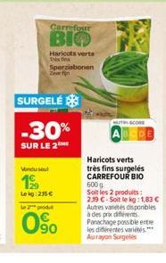 haricots verts Carrefour