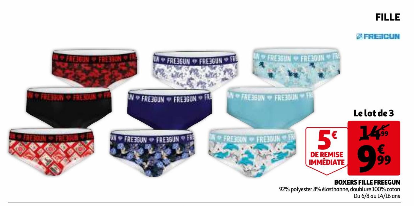 BOXERS FILLE FREEGUN