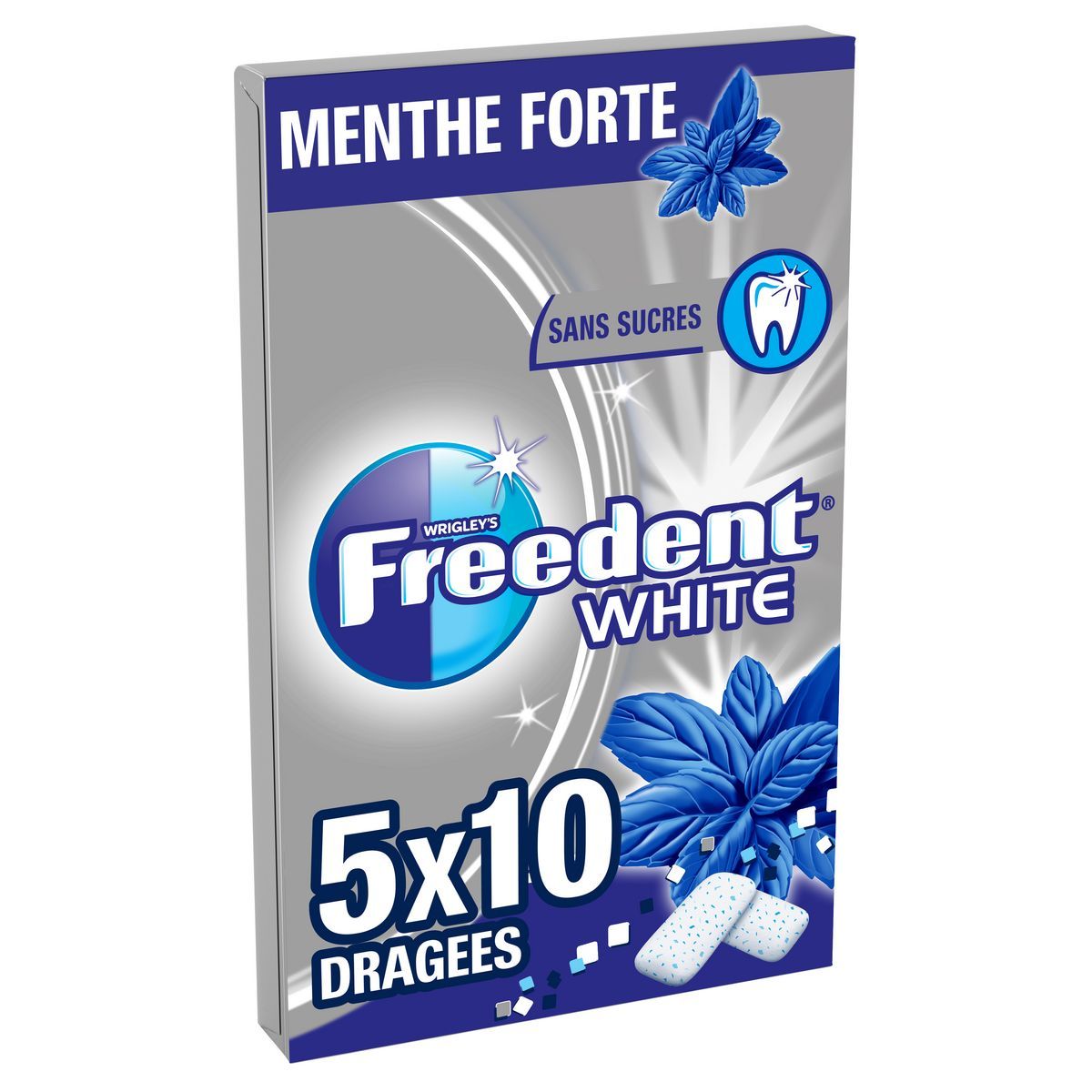 CHEWING GUM MENTHE FORTE FREEDENT WHITE
