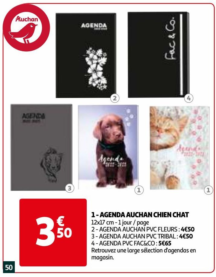 AGENDA AUCHAN CHIEN CHAT