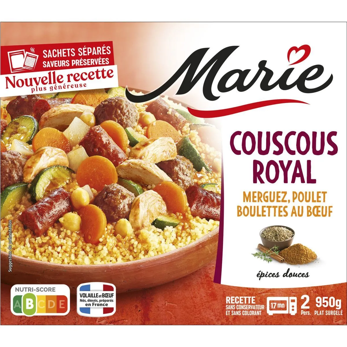 couscous royal surgelés marie