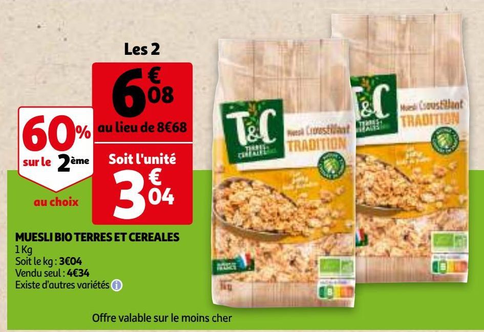 MUESLI BIO TERRES ET CEREALES