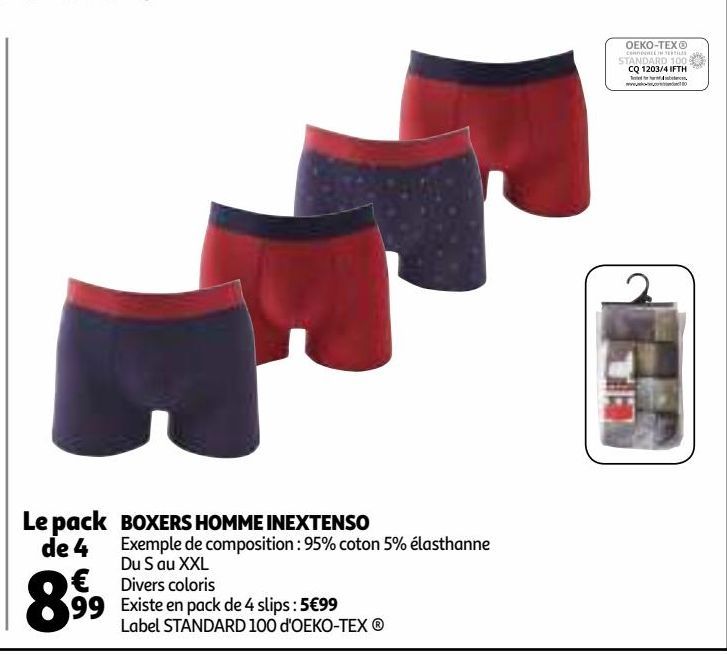 BOXERS HOMME INEXTENSO
