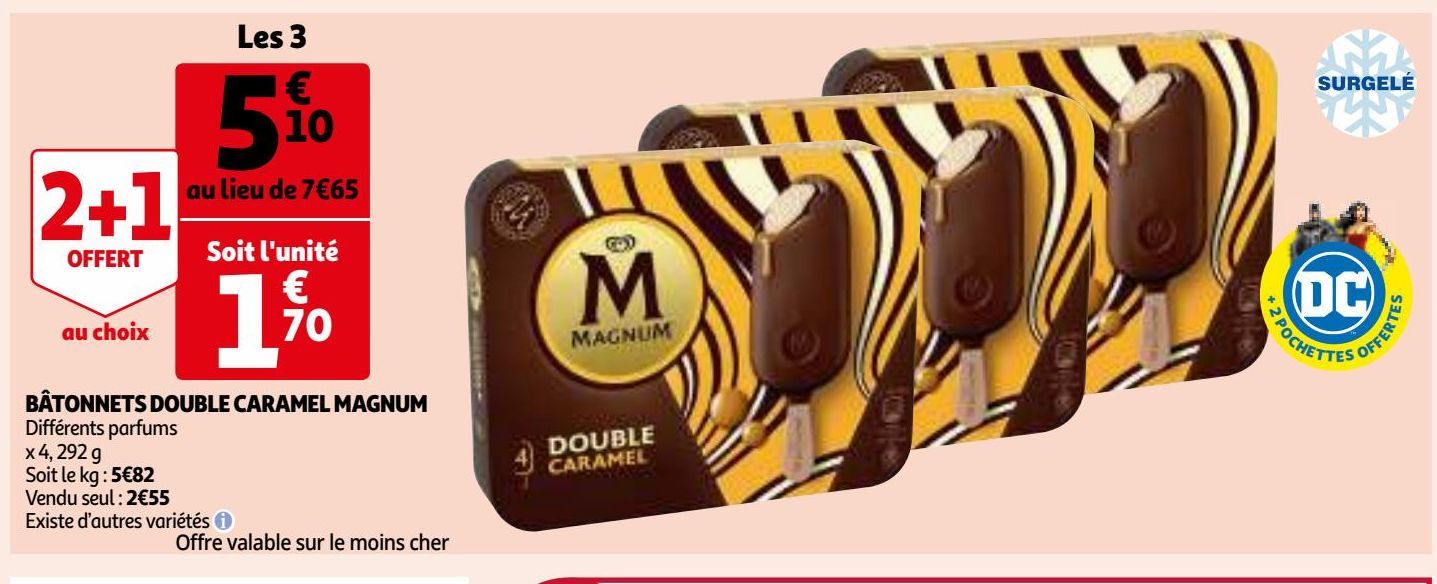 BÂTONNETS DOUBLE CARAMEL MAGNUM