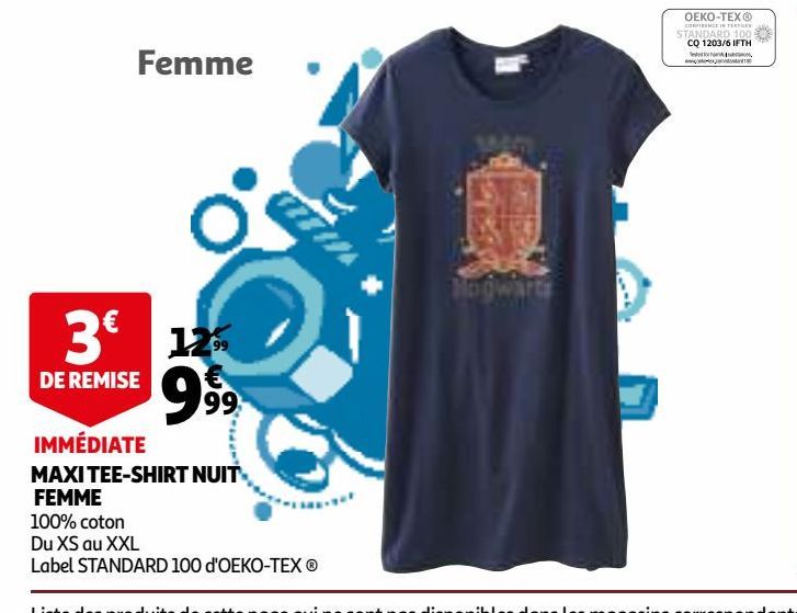 MAXI TEE-SHIRT NUIT FEMME