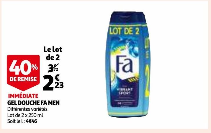 GEL DOUCHE FA MEN