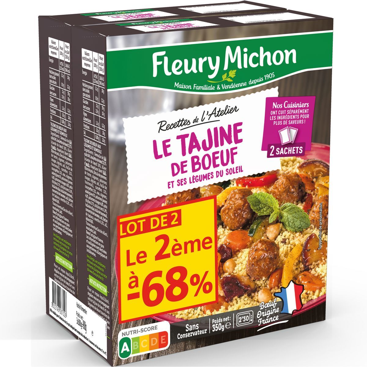 PLAT CUISINÉ FLEURY MICHON