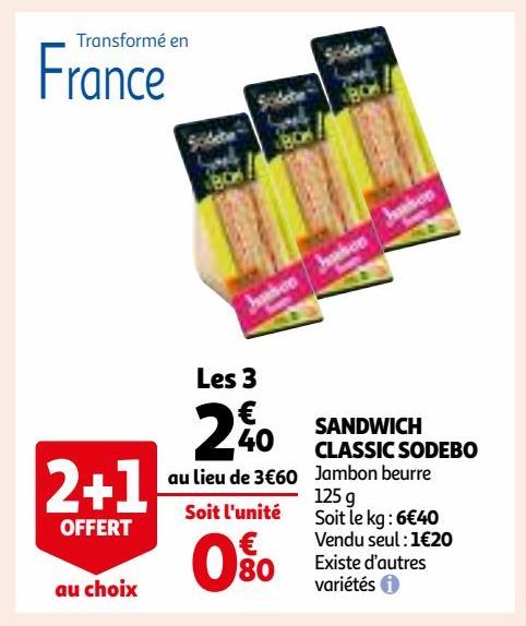 SANDWICH CLASSIC SODEBO