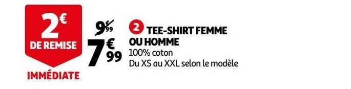 tee-shirt femme ou homme