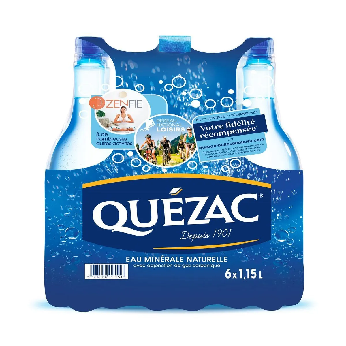 eau minérale naturelle gazeuse quézac