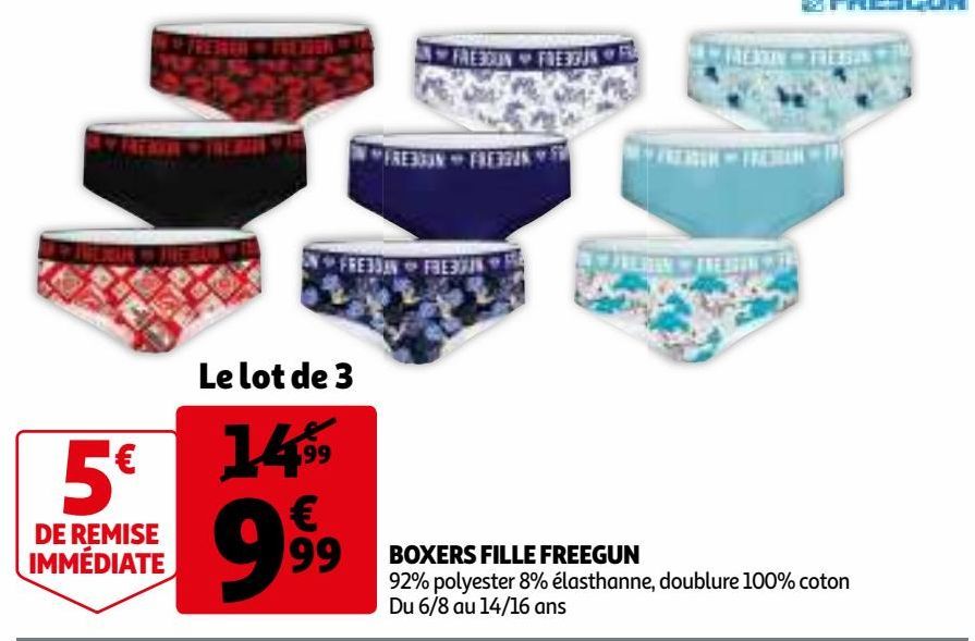 BOXERS FILLE FREEGUN