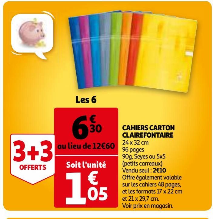 CAHIERS CARTON CLAIREFONTAIRE