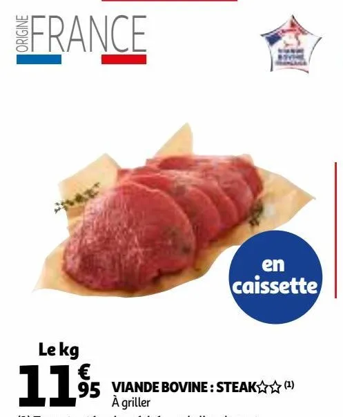 viande bovine : steak § § (1) 