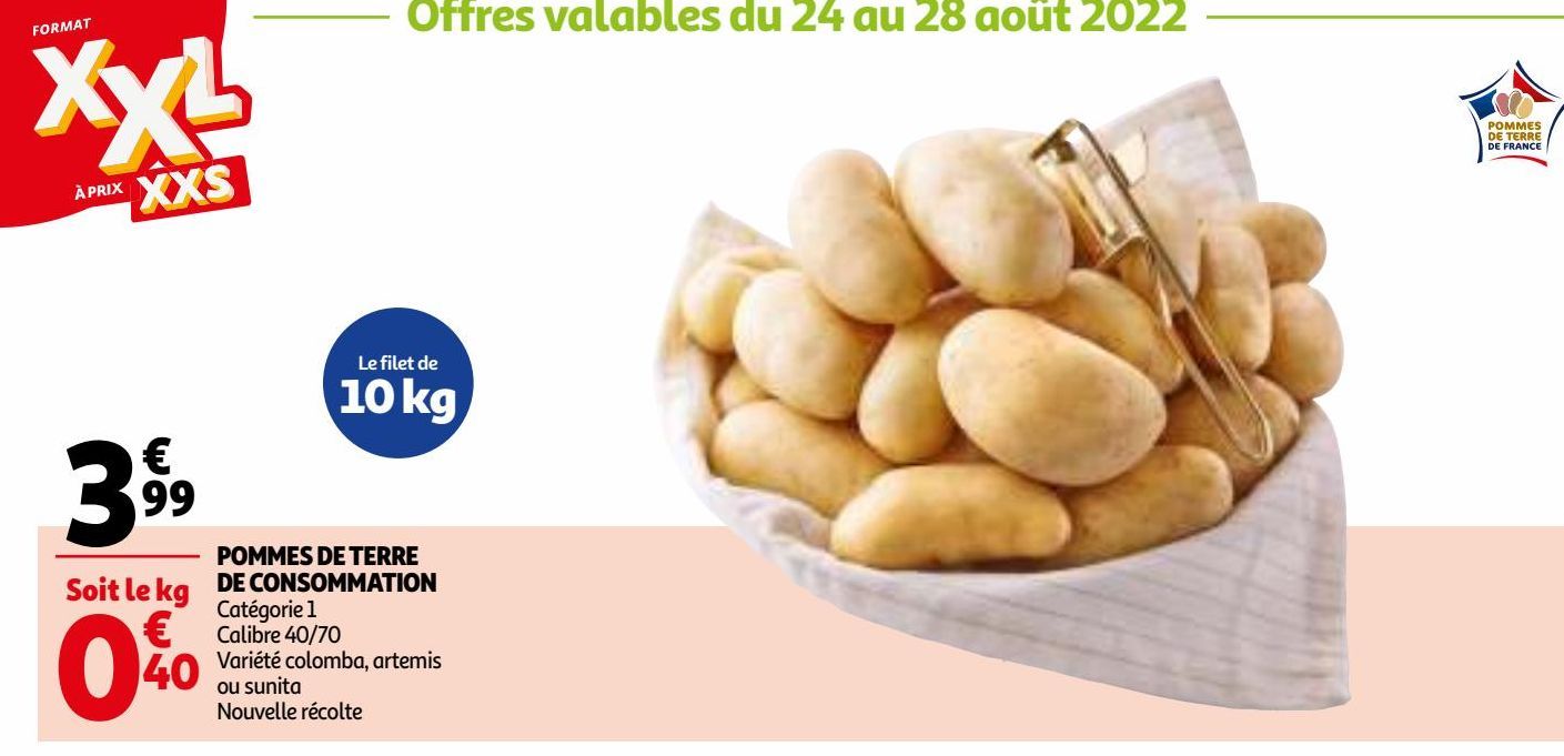 POMMES DE TERRE DE CONSOMMATION