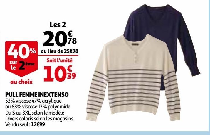 PULL FEMME INEXTENSO 