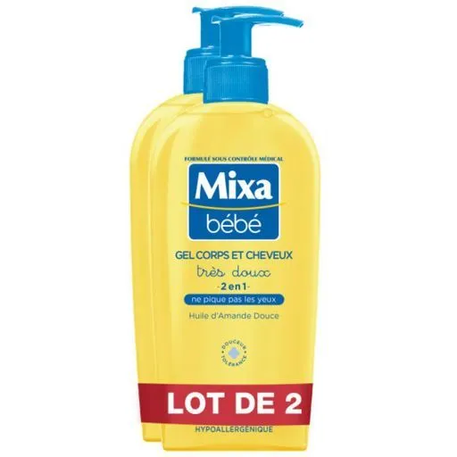 gel lavant corps et cheveux mixa bébé 