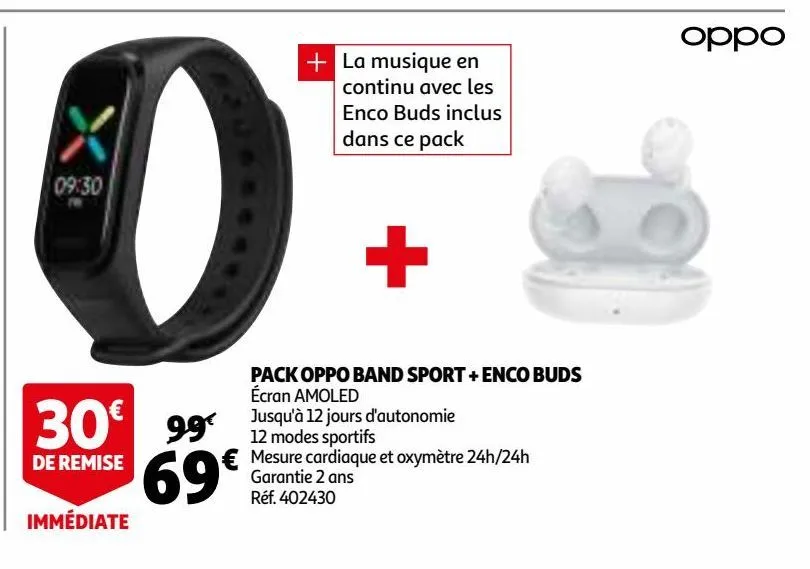 pack oppo band sport + enco buds 