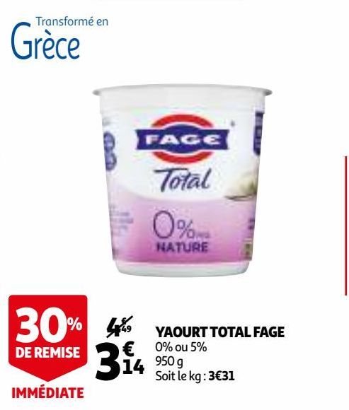 YAOURT TOTAL FAGE