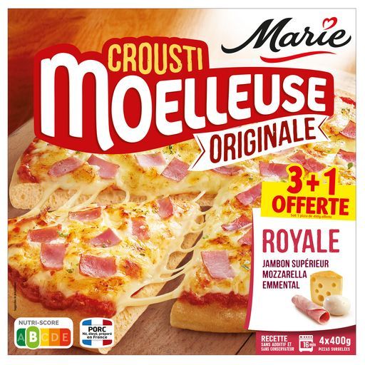 PIZZA CROUSTI MOELLEUSE ORIGINALE SURGELÉE MARIE