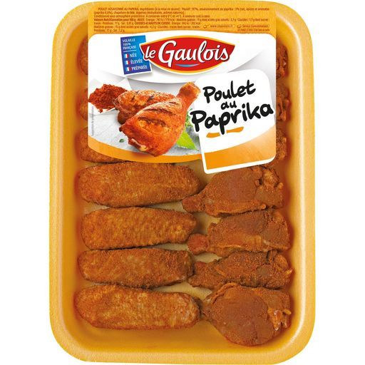 AILES DE POULET MARINÉES AU PAPRILA LE GAULOIS 