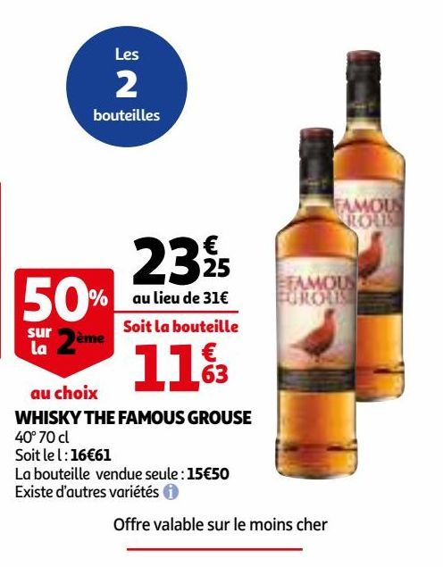 WHISKY THE FAMOUS GROUSE 