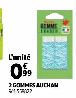 2 GOMMES AUCHAN