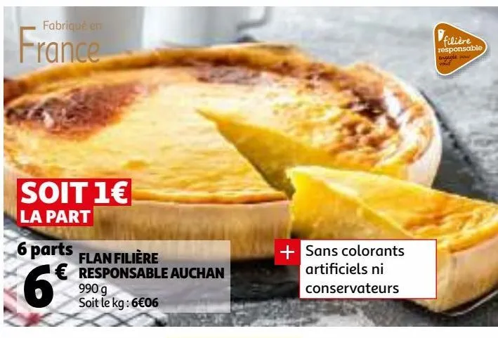 flan filière responsable auchan 