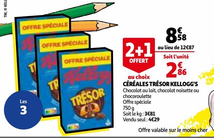 CÉRÉALES TRÉSOR KELLOGG'S