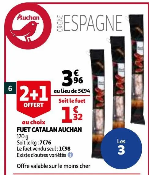 fuet catalan auchan