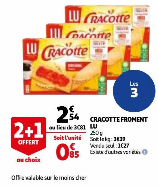 cracotte froment lu